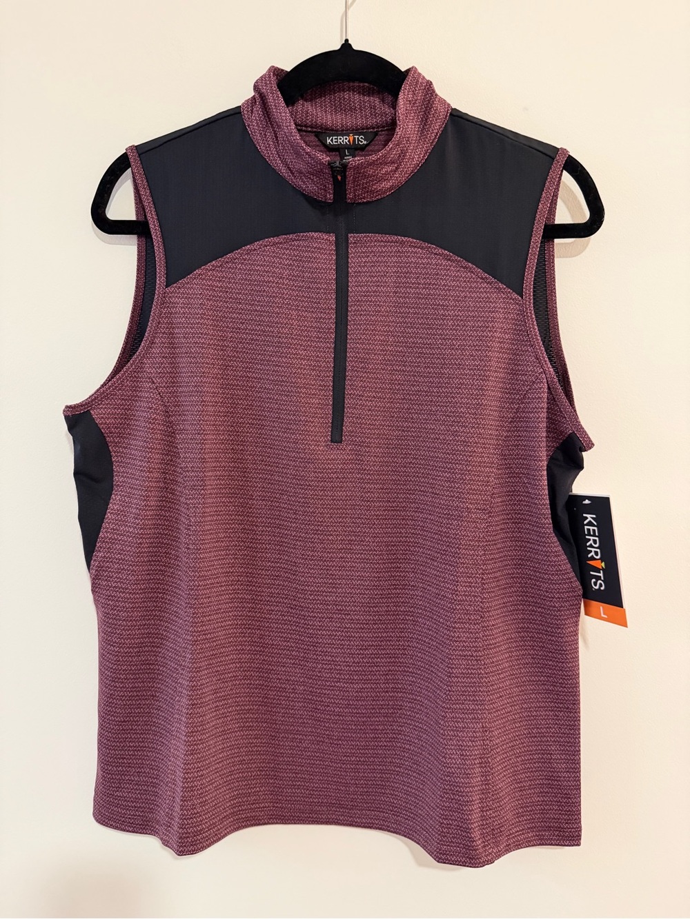 *NWT* Kerrits Quarter Line Zip Neck Sleeveless Equestrian Shirt